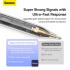 Baseus Smooth Writing 2 Series Stylus Lite with LED Indicators, (Active version with type-C cable and active pen tip) - White